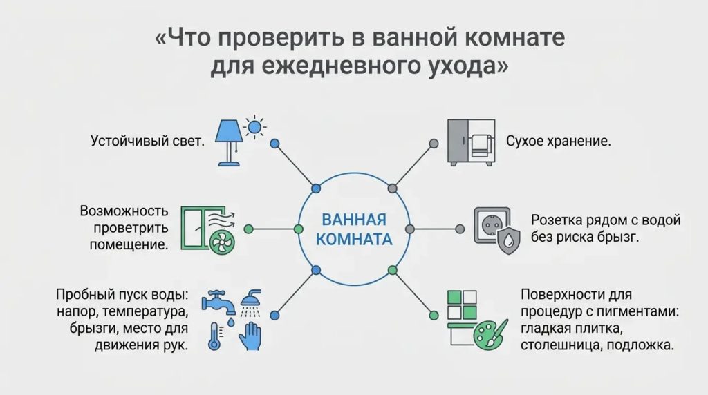 Что проверить в ванной комнате для ежедневного ухода